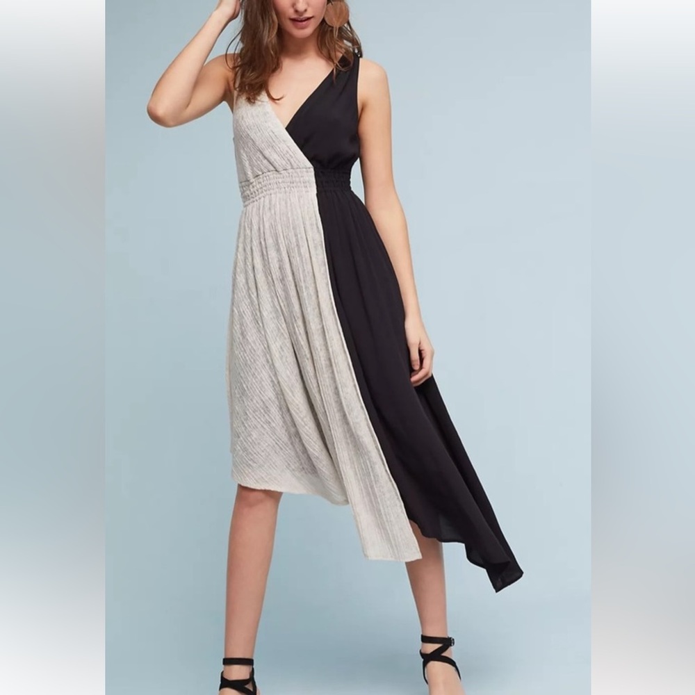 Maeve / Anthropologie two tone dress